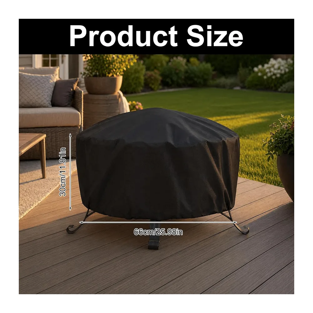 Housse de Protection Imperméable pour Brasero, Housse pour Braséro Rond