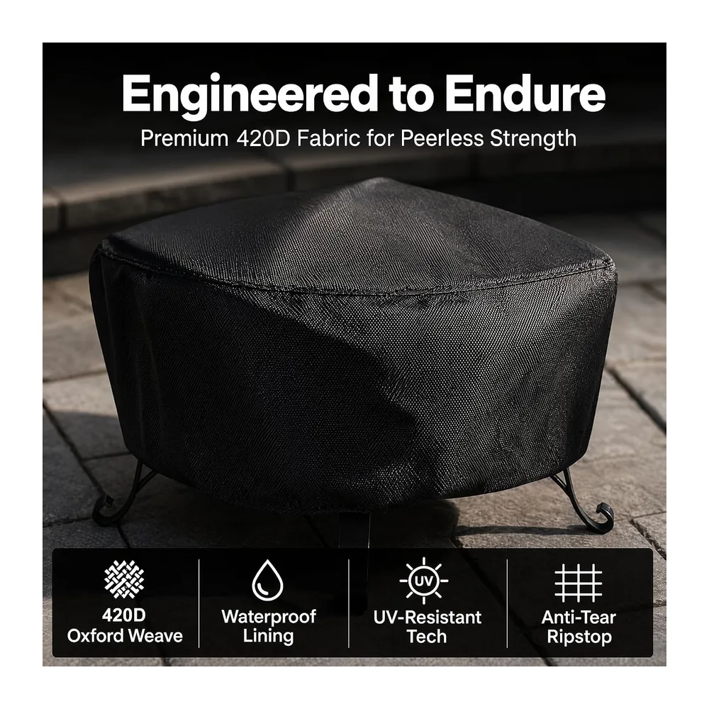 Housse de Protection Imperméable pour Brasero, Housse pour Braséro Rond