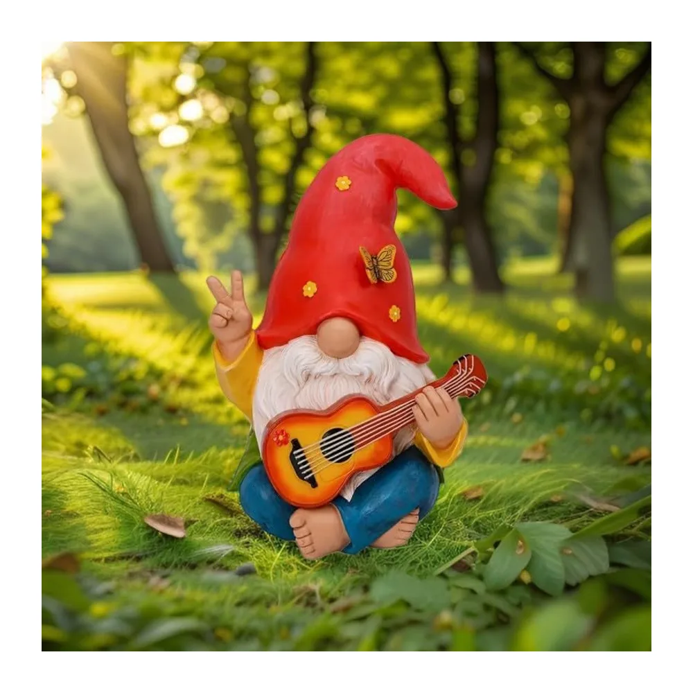 Figurine GNOME Farceur en Résine Nain de Jardin Humoristique