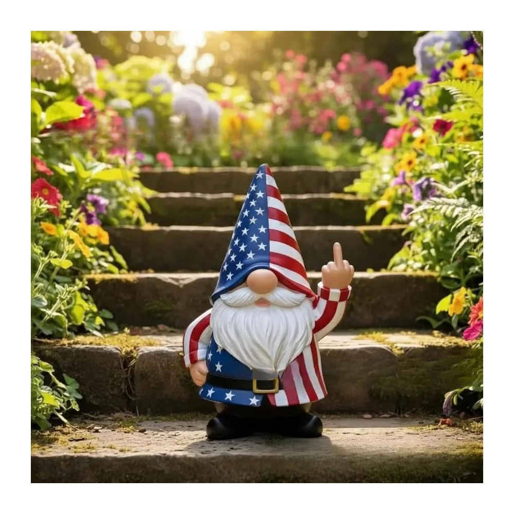 Figurine GNOME Farceur en Résine Nain de Jardin Humoristique