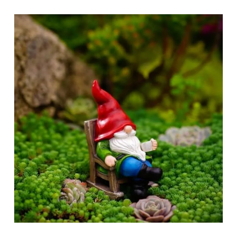 Figurine GNOME Farceur en Résine Nain de Jardin Humoristique