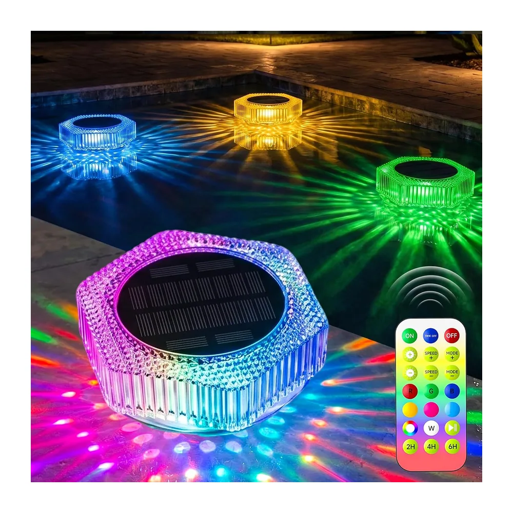 Lumiere Flottante Piscine Solaire, Lampe Flottante Piscine LED