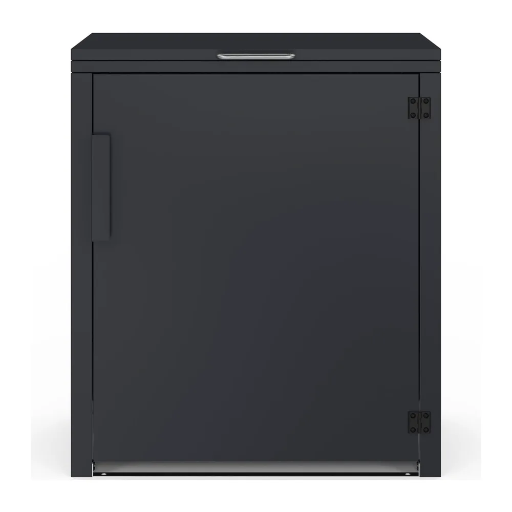 IDMarket - Armoire de Jardin en métal Gris Anthracite 70 x 40 x 80 cm