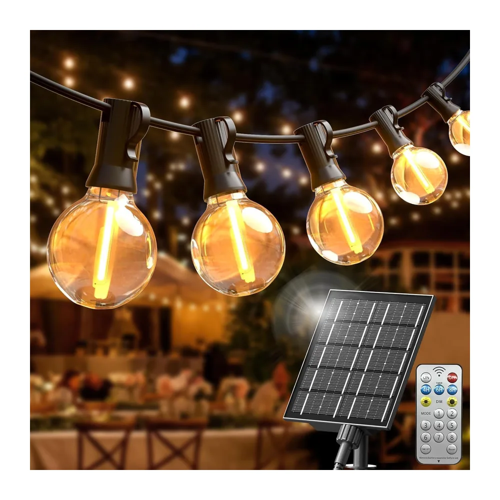 Guirlande Lumineuse Exterieure Solaire LED 20M avec 30 +2 Ampoules