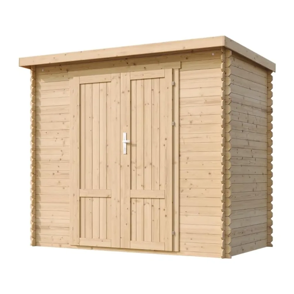 TIMBELA M310F1 Abri De Jardin en Bois 2,63 m², Cabane De Jardin Extérieure avec Parois De