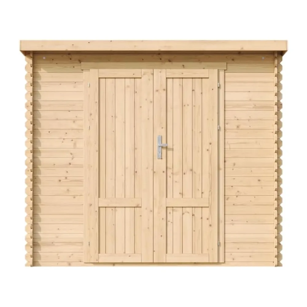 TIMBELA M310F1+M310G Abri De Jardin en Bois 2,63 m², Cabane De Jardin Extérieure avec