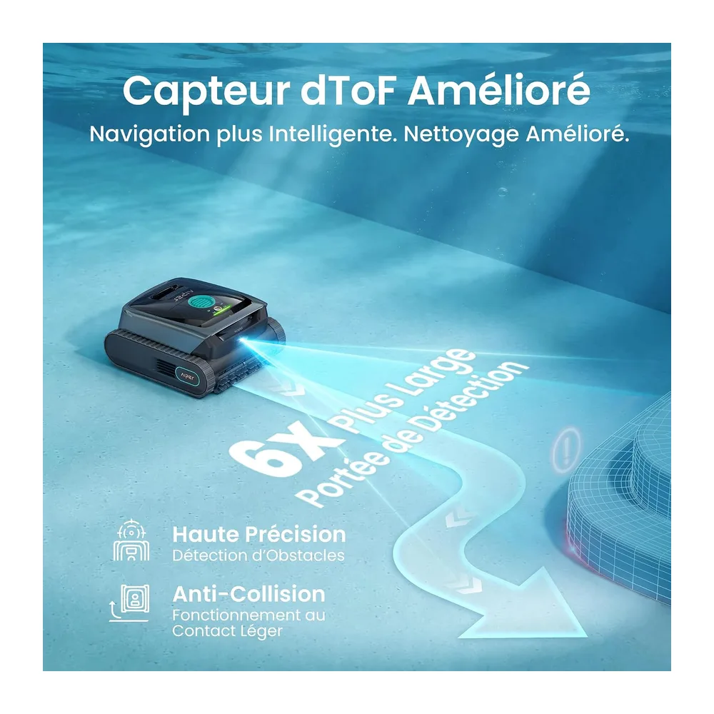 (Nouveau 2026) AIPER Scuba S3 Robot Piscine sans Fil Léger, Aspirateur Piscine avec