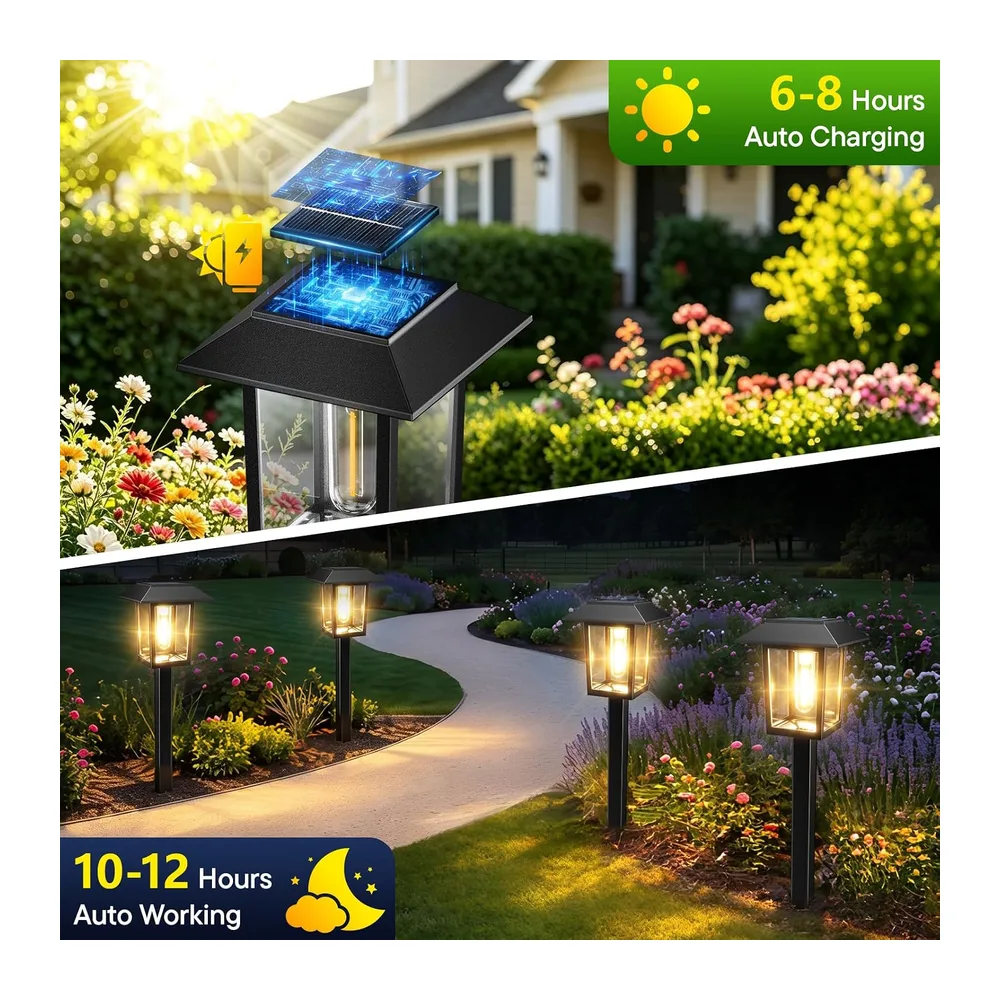 Lampes Solaires Extérieur Jardin Lot de 6
