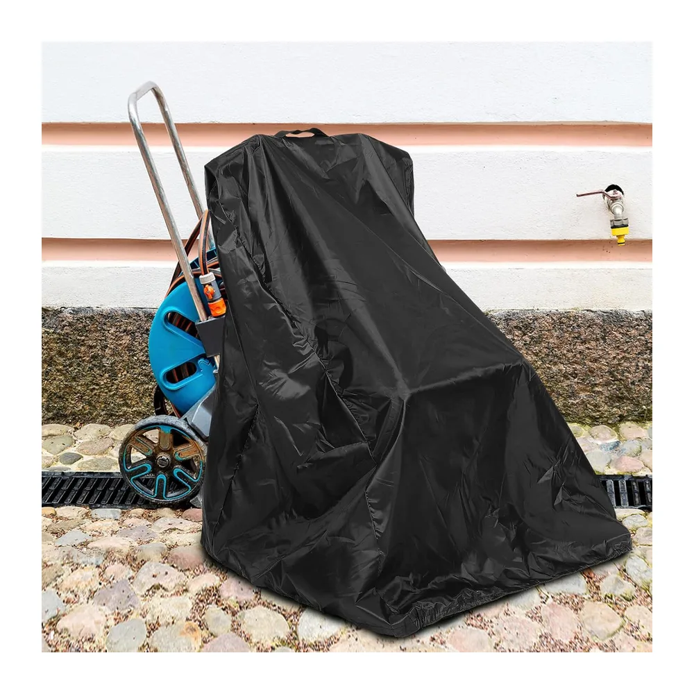 Housse de protection pour enrouleur de tuyau arrosage noir imperméable et résistante pour