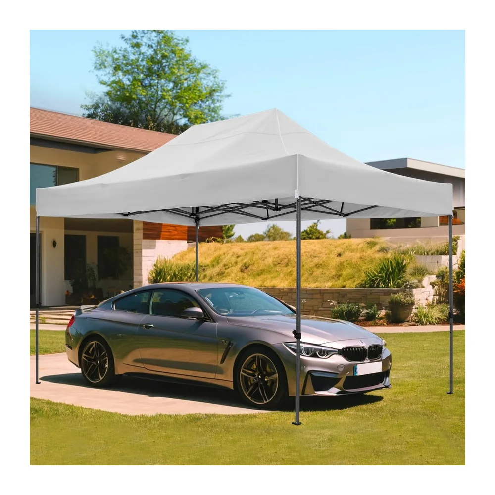 COBIZI Tonnelle Pliante 3x4,5 Imperméable,Barnum Pliant(Blanc avec Parois)