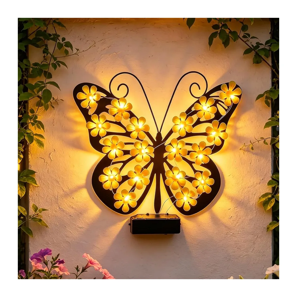 Applique Murale Exterieur Solaire,Lampes Solaires de Jardin