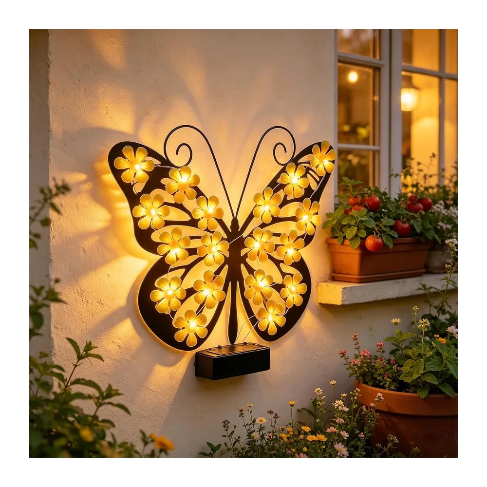 Applique Murale Exterieur Solaire,Lampes Solaires de Jardin