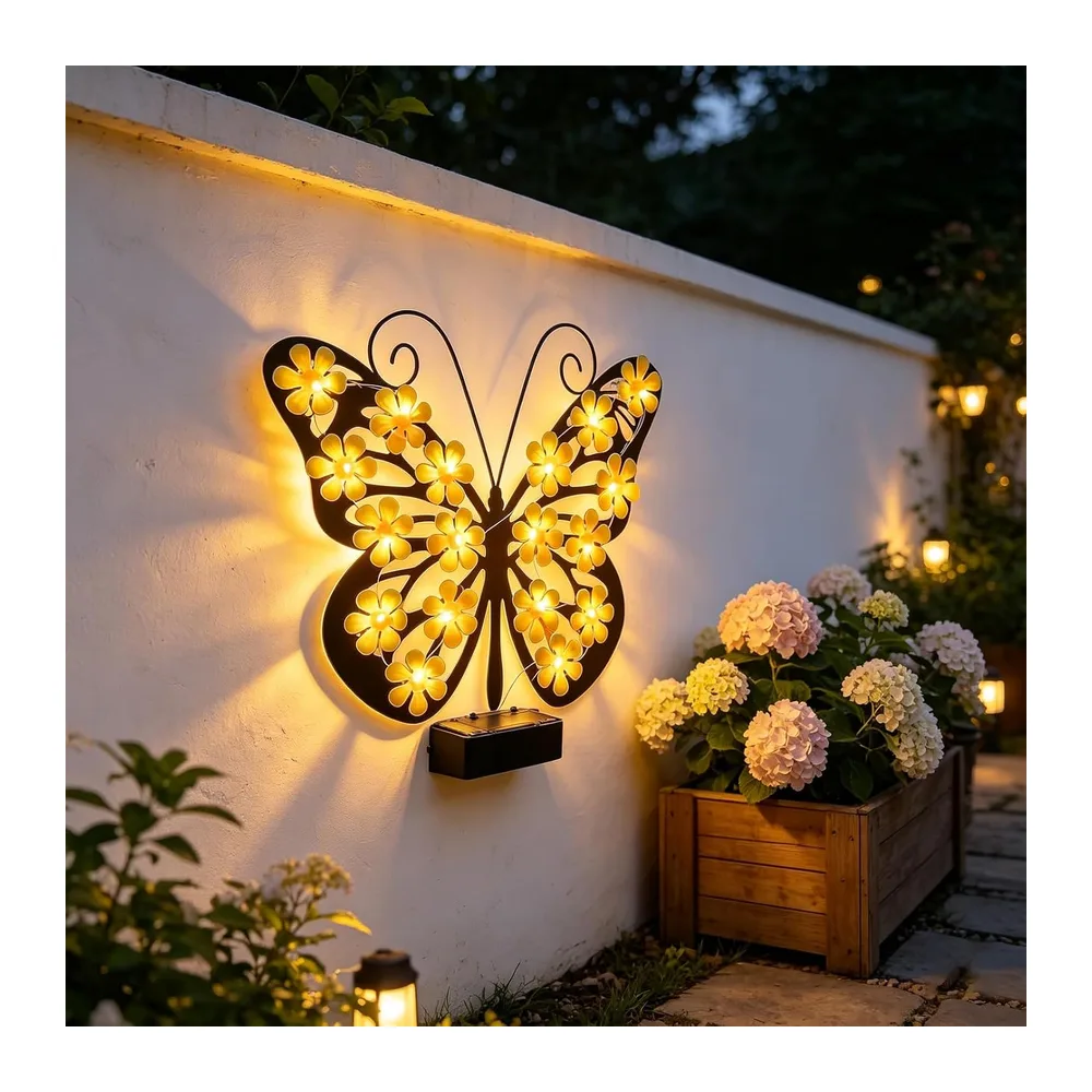 Applique Murale Exterieur Solaire,Lampes Solaires de Jardin