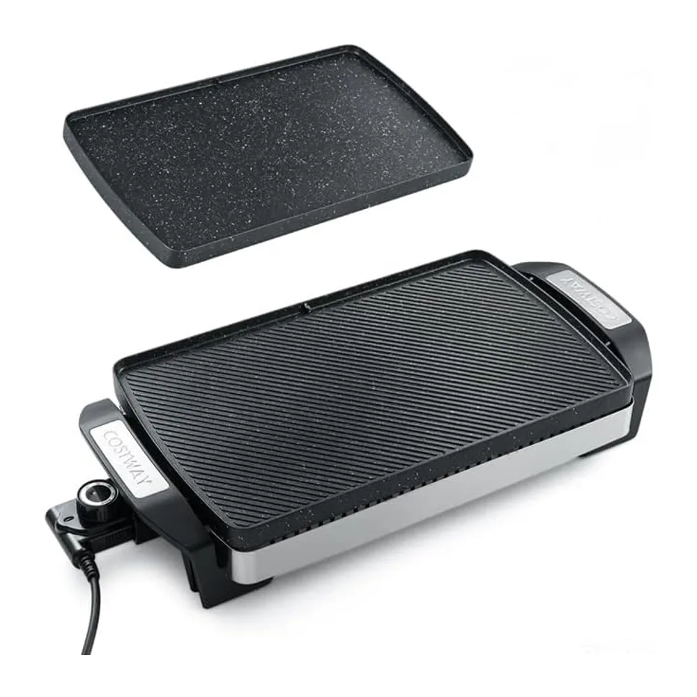 COSTWAY Plancha Électrique 1500W à Double Face