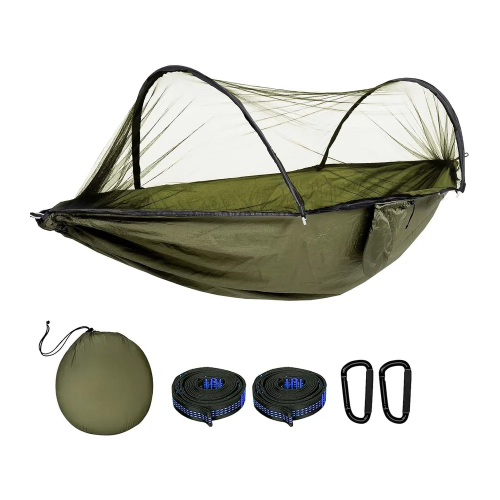 DEPAR Hamac de Camping, Hamac de Voyage Ultra-Léger 270 × 140 cm,Hamac Moustiquaire