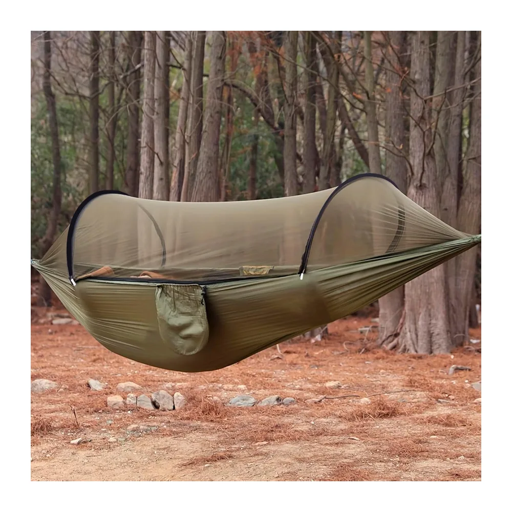 DEPAR Hamac de Camping, Hamac de Voyage Ultra-Léger 270 × 140 cm,Hamac Moustiquaire