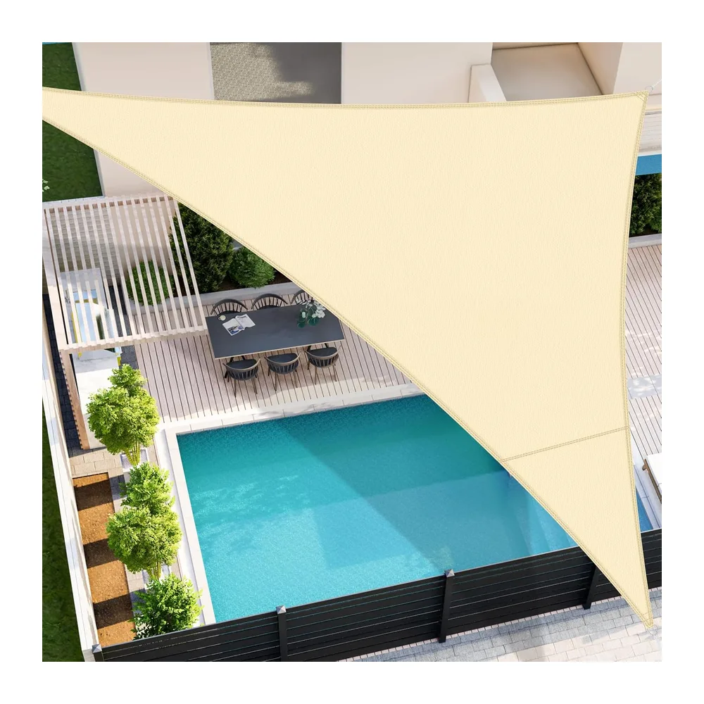 DEPAR Voile D'Ombrage, 3 × 3 × 3 Mètres Étanche et Protection Solaire,Voile d Ombrage