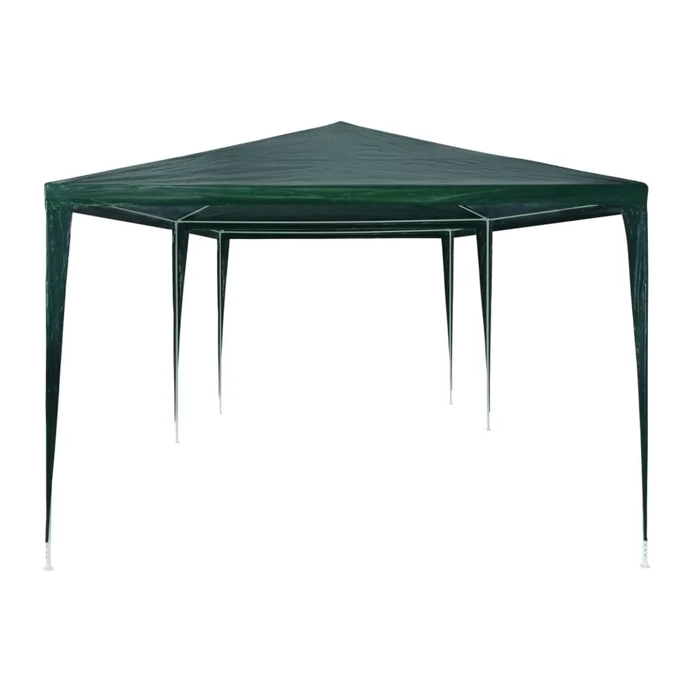 Tente de réception 3x6 m PE Vert avec Structure en Acier Résistante aux UV et à l'eau
