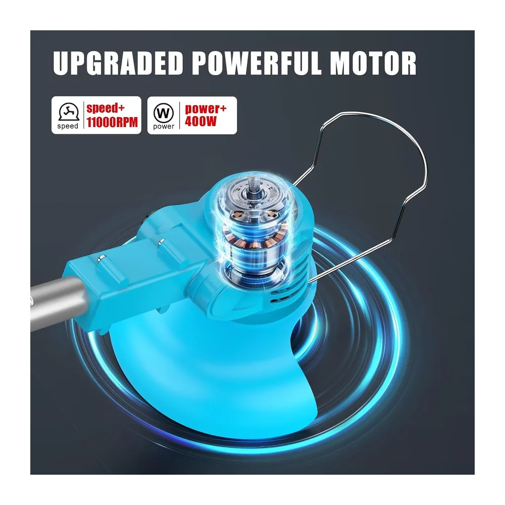 Coupe Bordure sans Fil 21V, KUZUPRO Débroussailleuse Electrique sans Fil avec 2 Batteries