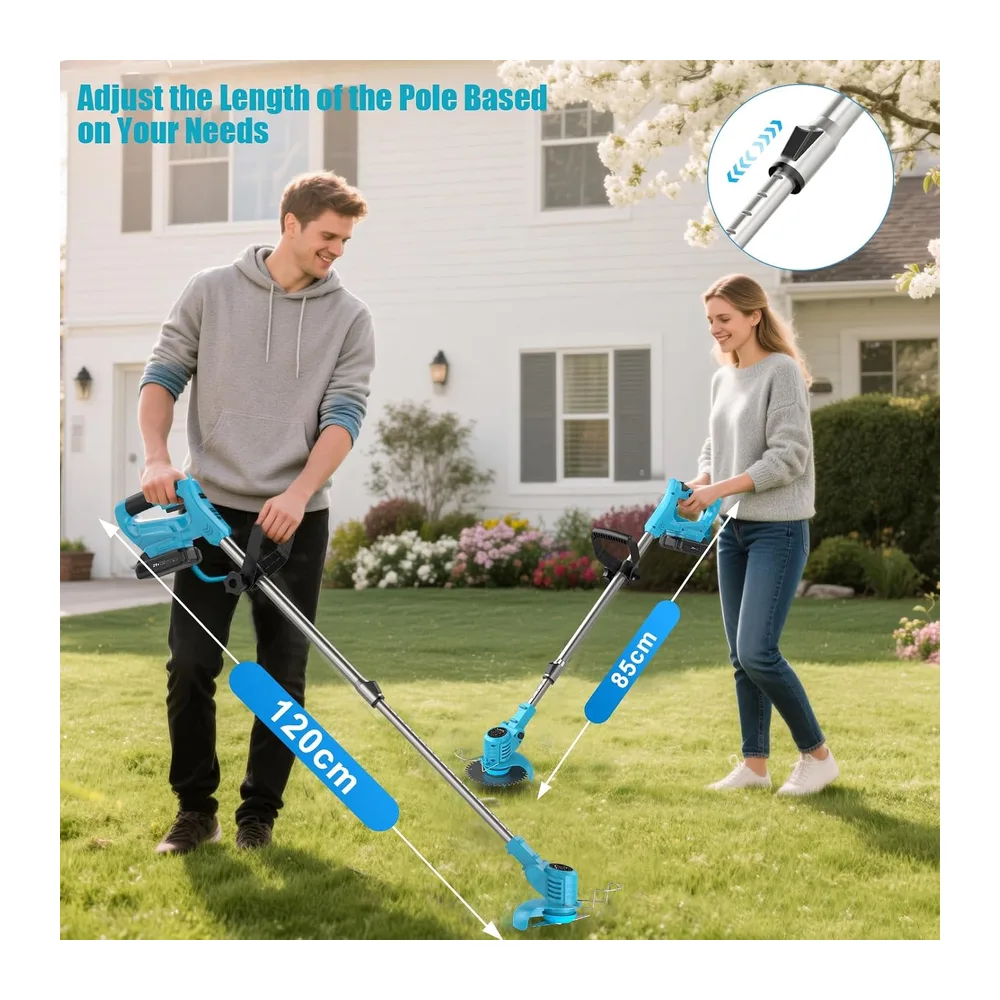 Coupe Bordure sans Fil 21V, KUZUPRO Débroussailleuse Electrique sans Fil avec 2 Batteries