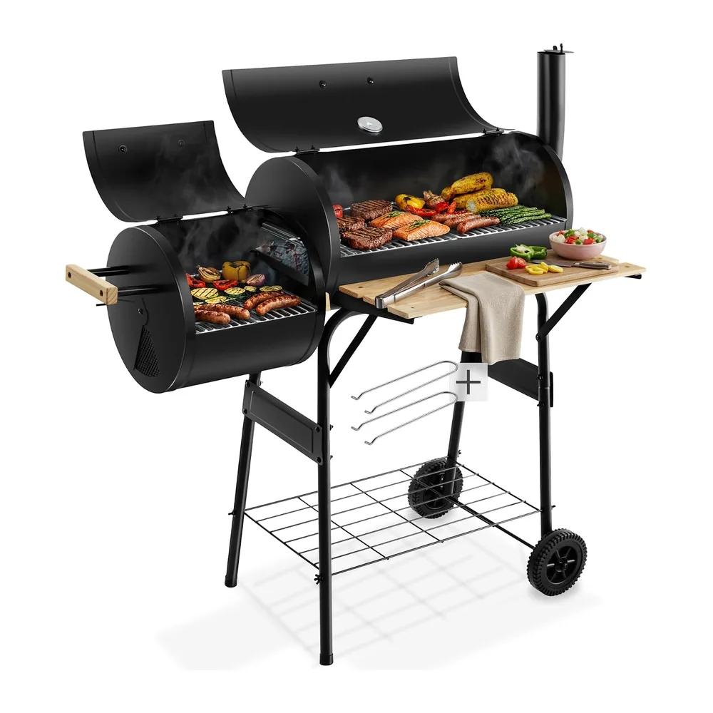 tectake Barbecue au charbon 116 cm