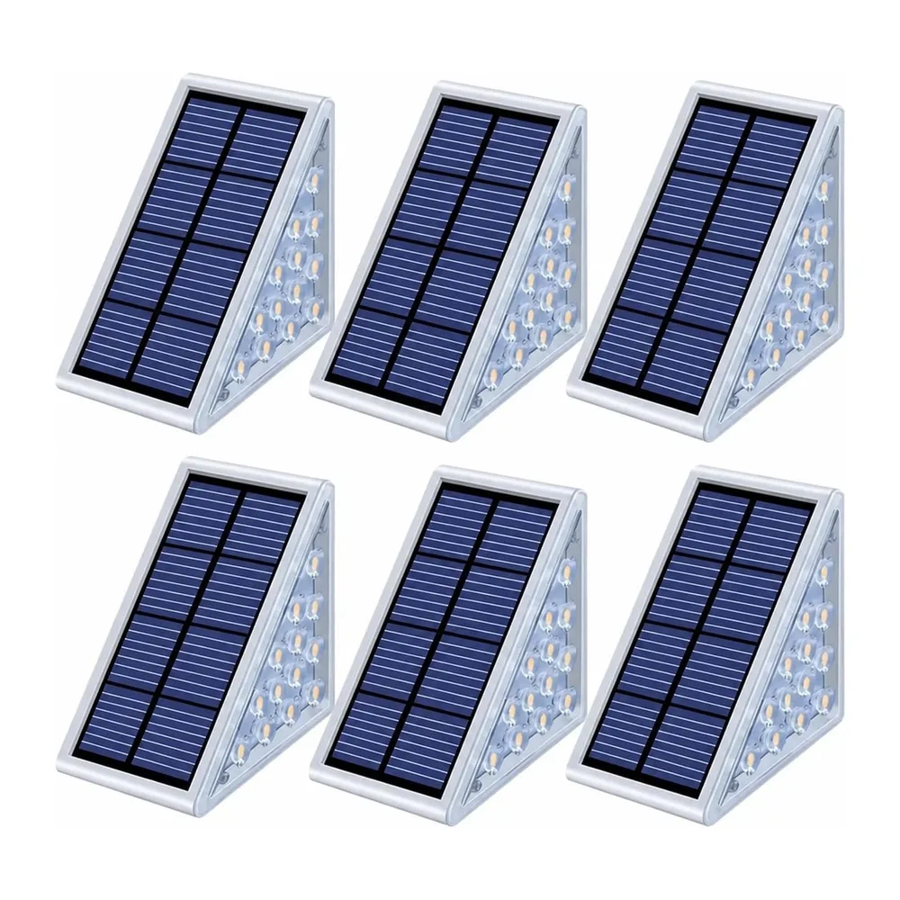 POAHNCU Lampes Solaires Au Sol, Lampe De Marche LED Pour Escalier Extérieur Solaire allée